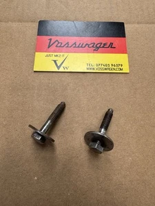 GENUINE VW GOLF JETTA Mk2 ALL MODELS 84-92 PAIR RADIATOR TOP MOUNT BRACKET BOLTS - Picture 1 of 1