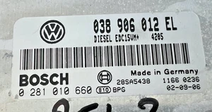 CALCULATEUR MOTEUR VW POLO 1.9 SDI 0281010660 038906012EL BOSCH EDC15VM+ - Foto 1 di 5