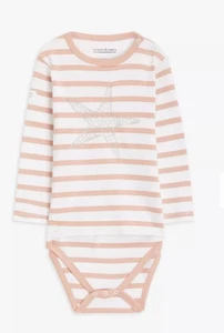 Top a righe Brothers & Sisters bambina cotone biologico stelle marine bretoni 9/10 anni - Foto 1 di 3