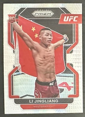 2022 Panini Prizm UFC Li Jingliang #118 Rookie Hyper Prizm SP - Image 1 of 2