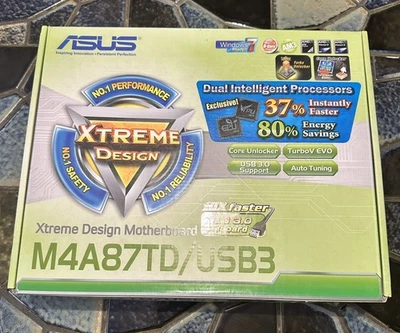 ASUS M4A87TD/USB3 AMD 870 Socket AM3 SATA 6Gb/s USB 3.0 ATX Motherboard As Is  - Image 1 of 4