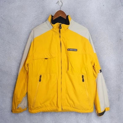 Chaqueta de esquí vintage años 90 Abercrombie A/92 amarilla dos tonos parka exterior mediana  Foto 1 de 4
