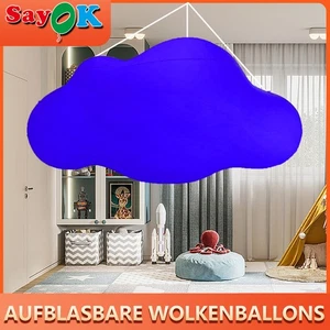 PVC Aufblasbare Wolke Ballons LED Lichter Aufblasbare Wolken Hängende Dekoration - Picture 1 of 48