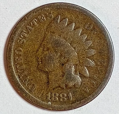 Lote de monedas de centavo cabeza india "1" 1881*MUY BONITAS*MEJOR FECHA $ ENVÍO GRATIS $ #550 Foto 1 de 2