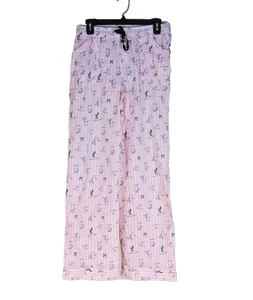 Pantalones de pijama modales de algodón a rayas rosa Victoria's Secret S París NY Londres - Imagen 1 de 6