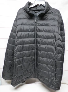 Amazon Essentials Packable Puffer Jacket Mens 5XL Full Zip Black Lightweight - Picture 1 of 9