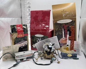 Hallmark Keepsake 3 Spacecraft Ornaments Vintage ‘92 ‘96 ‘98 Original Boxes Xmas - Picture 1 of 23