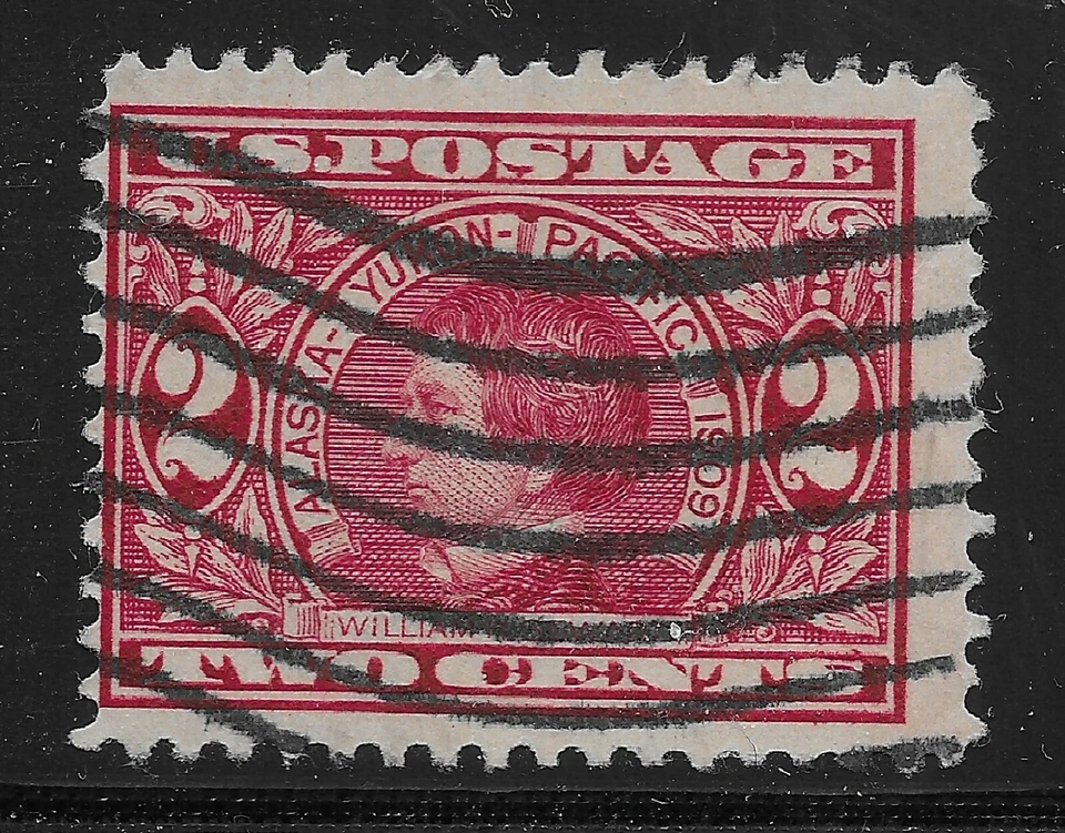 US Scott #370, Single 1909 William Seward 2c FVF Used - Image 1 of 1