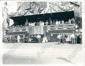1931 Detroit Michigan Reviewing Stand für American Legion Parade Pressefoto - Bild 1 von 2