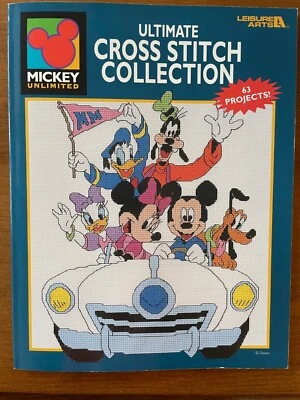 Disney Mickey Unlimited Ultimate Cross Stitch Collection Book First Printing - Image 1 of 3