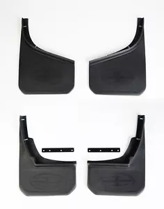 Mudflap Set Fits Land Rover Defender 2020+ (L663) Union Jack Variant - Black UK - Picture 1 of 3