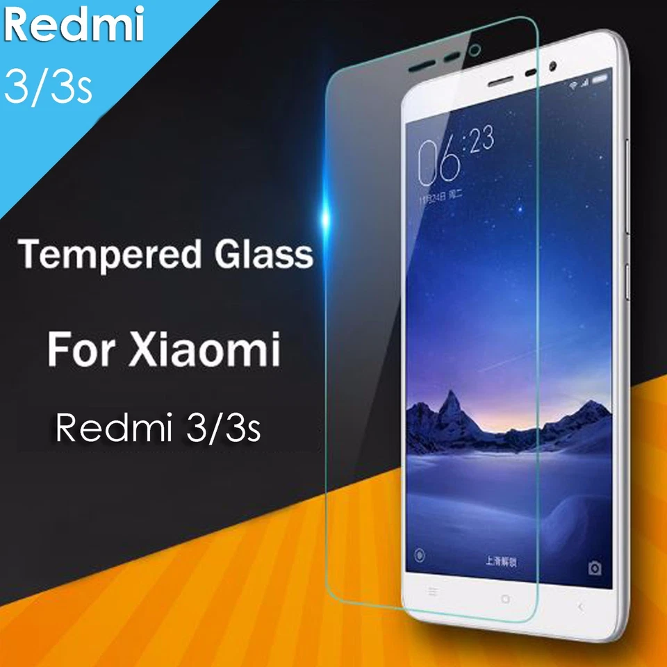 Protector Pantalla Cristal Templado Premium 9H, Funda TPU Teléfono para Xiaomi Redmi 3/3s Foto 1 de 4