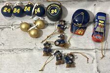 NASCAR #24 Jeff Gordon Mini Christmas Ornaments: 4 Bear Pit Crew, Car & More