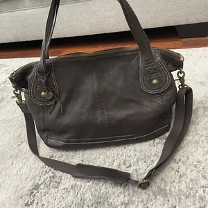 THE SAK Brown Leather Large Handbag/Hobo 15x11x5” - Picture 1 of 13