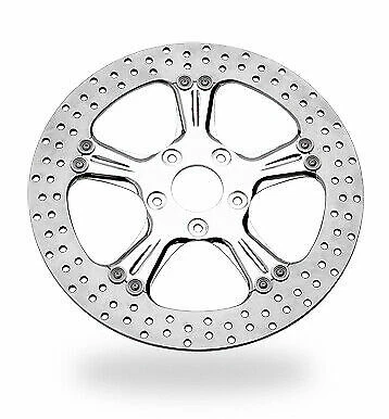 Performance Machine PM Wrath Polished Front 13" Brake Rotor Harley 00-15 - Image 1 of 3