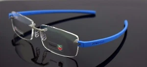RARE Genuine TAG HEUER Reflex 3 Pure Blue Azur EyeGlasses Frame TH 3942 010 6015 - Picture 1 of 6