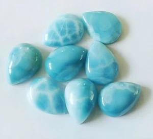 AAA+ Top Quality Larimar 3x5mm-15x20mm Pears Cabochon Gemstone | - Picture 1 of 6