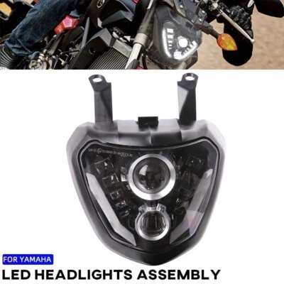 LED Headlight Projector DRL For Yamaha FZ07 FZ-07 MT07 MT-07 2014 2015 2016 2017 - Image 1 of 4
