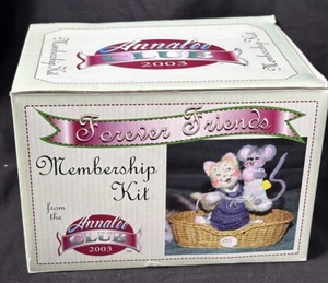 Kit de membresía Annalee Club 2003 vintage nuevo en caja Forever Friends, solapa caja original - Imagen 1 de 11