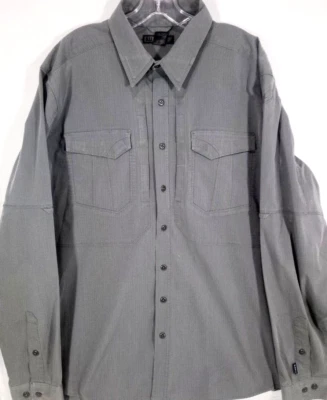 5.11 Tactical-Mens Long Sleeve Heavyweight Button Down Shirt-XLT Xtra Large Tall - Image 1 of 4