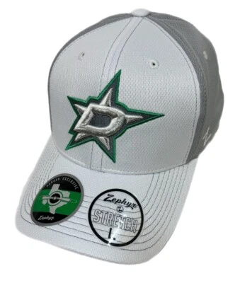 Zephyr NHL Dallas Stars RARE “Yeti” Structured Curved Bill Stretch Hat NWT - Image 1 of 4