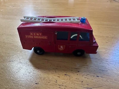 Matchbox Land Rover Fire Truck No 57 Kent Fire Brigade Lesney Vintage Diecast - Image 1 of 4