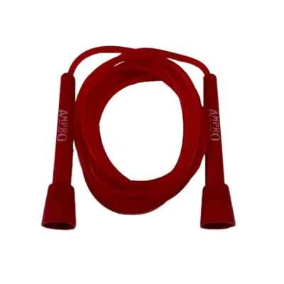 Ampro Adjustable Speed Skipping Rope - Red  - Club Rope - Skip - Jump - Skill - Image 1 of 2