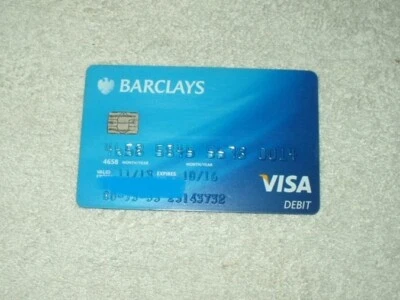 vtg visa debit barclays card united kingdom collectible from 2013 - Image 1 of 4