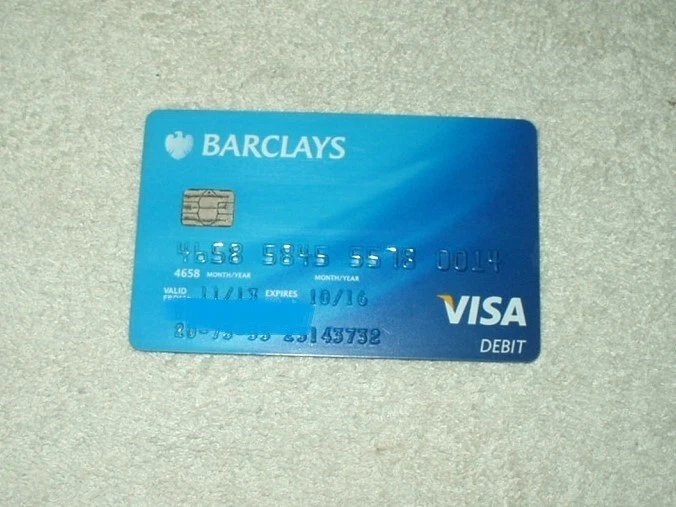 vtg visa debit barclays card united kingdom collectible from 2013 - Image 1 of 4