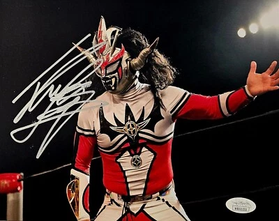 Foto assinada por Jushin Thunder Liger WWE 8x10 PSA/DNA CERTIFICADO DE AUTENTICIDADE 2020 HALL OF FAME - Imagem 1 de 3
