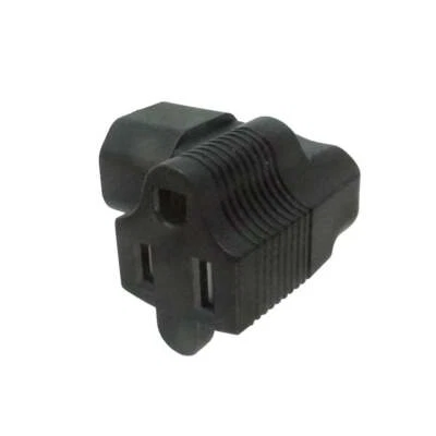 SF Cable Left Angled NEMA 5-15R to IEC C14 Plug Adapter - Image 1 of 4