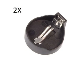 2 BATTERY HOLDER BUTTON CR2032 CR2025 box battery holder battery attachment battery - Picture 1 of 1