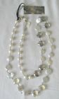 Josh Alexander Sterling Silver Fresh Water Pearl & Crystal Necklace NWT