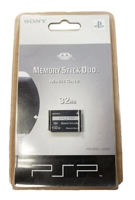 Sony PSP 32MB Memory Stick DUO Magic Gate (Official OEM) PSP-M32 New Sealed  - Image 1 of 4
