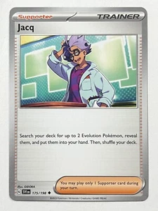 Jacq 175/198 Uncommon Pokemon Scarlet & Violet Near Mint Trainer NM - Picture 1 of 4
