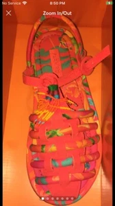 NWT Farm Rio Women's Multicolor Tropical Beaded Sandals Size 9 - Picture 1 of 5