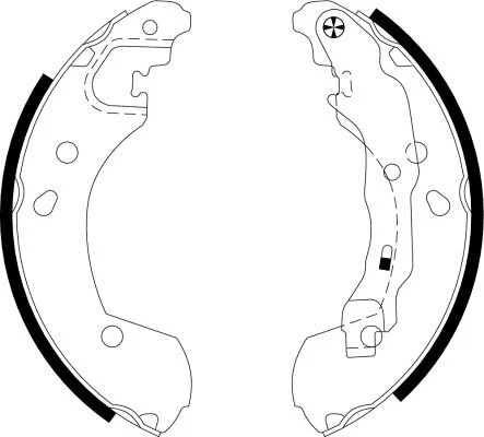 Rear Brake Shoe Set Fits Nissan Renault Mintex MFR535 1 Year Warranty - Image 1 of 4