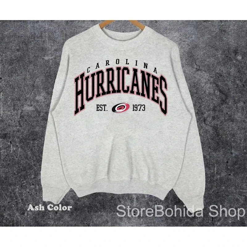 Carolina Hurricanes 1973 Sweatshirt Ash Shirt Classic style Unisex RM1737 - Image 1 of 1