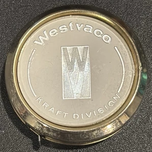 Cinta métrica publicitaria vintage Westvaco Kraft Division 5’ Charleston SC (c1) - Imagen 1 de 2