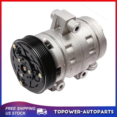 Compresor de aire acondicionado con embrague para 06-09 Chevrolet Equinox Pontiac Torrent 3,4 L Foto 1 de 4