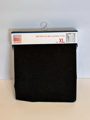 Talla XL Nueva En Paquete Camiseta Marrón Oscuro Uniqlo Heat Tech Cuello Redondo Manga Larga Foto 1 de 4
