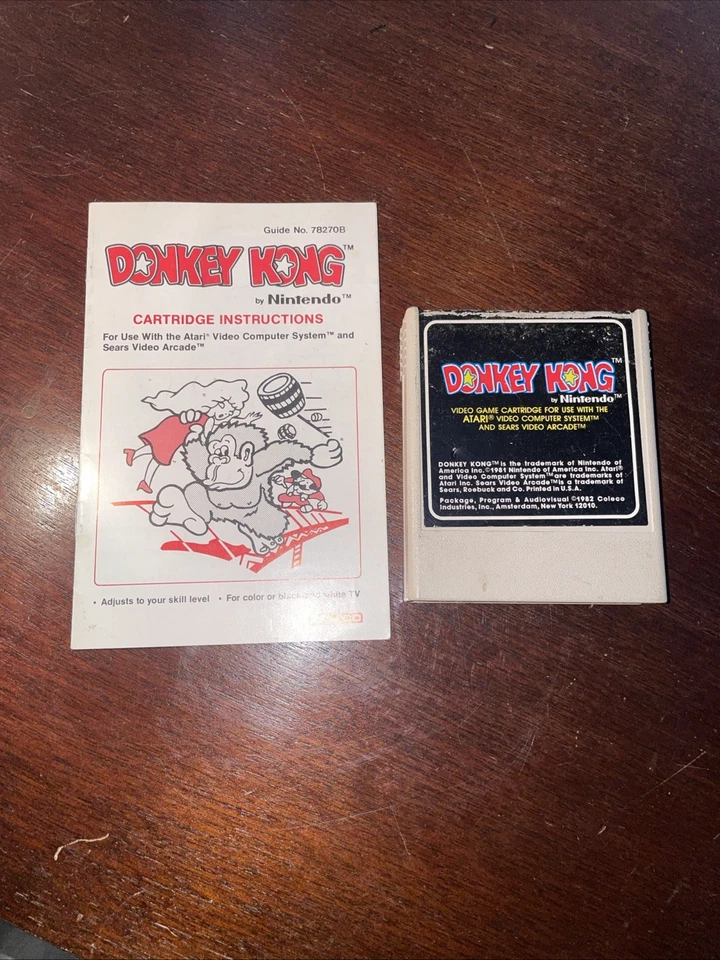 Atari 2600 Donkey Kong (Coleco 1981) with Manual Untested - Image 1 of 1
