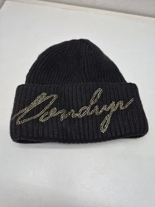 Dondup Black Beanie Hat Rhinestone - Picture 1 of 7