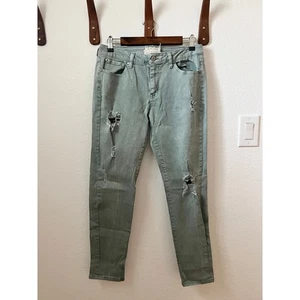 Altar'd State Skinny Jeans Womens 27 Relaxed Distressed Mid Rise Streetwear Gray - Picture 1 of 19