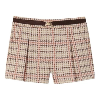 🆕 Janie & Jack Plaid Jacquard Shorts Size 10 - Image 1 of 4