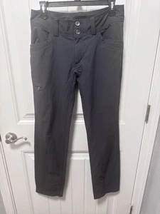 Pantalones Marmot para mujer 8 cargo calce recto verde nailon elástico viaje al aire libre leer - Imagen 1 de 7