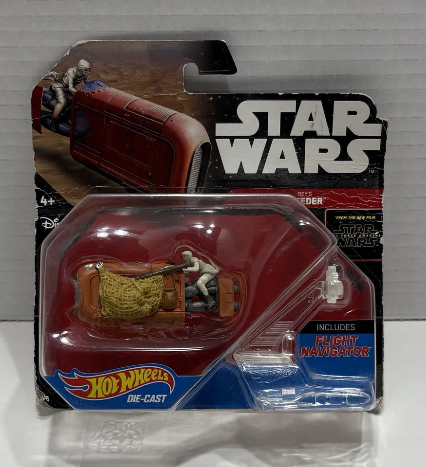 Star Wars REY'S SPEEDER Hot Wheels Die Cast 1:64 Nuevo en Tarjeta 2015 Foto 1 de 4