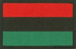 Rasta Panafrikanische Flagge (RBG) gestickte Aufnäher 3"x2" zum Aufbügeln - Bild 1 von 1