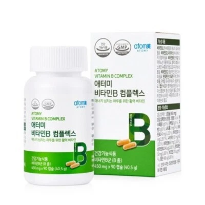 ATOMY Vitamina B Complex 450mg x 90 Cápsulas Vitamina en Polvo Cápsula K-Beauty NUEVO Foto 1 de 4