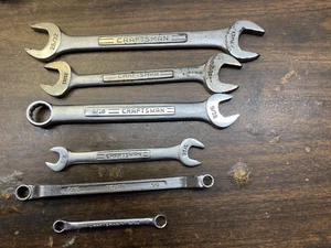 6 Vintage Craftsman/Sears Wrenches Open End /Box End /Combo Wrenches - Picture 1 of 5